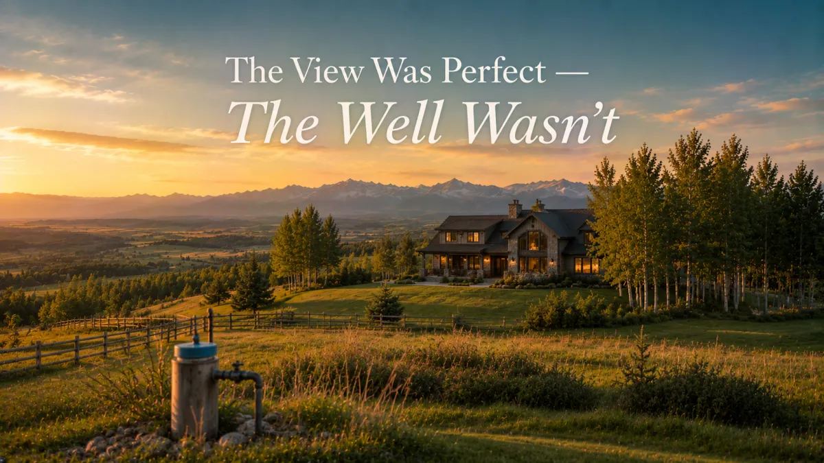 The View Was Perfect. The Well Wasn't. Here's How We Caught It in Time.