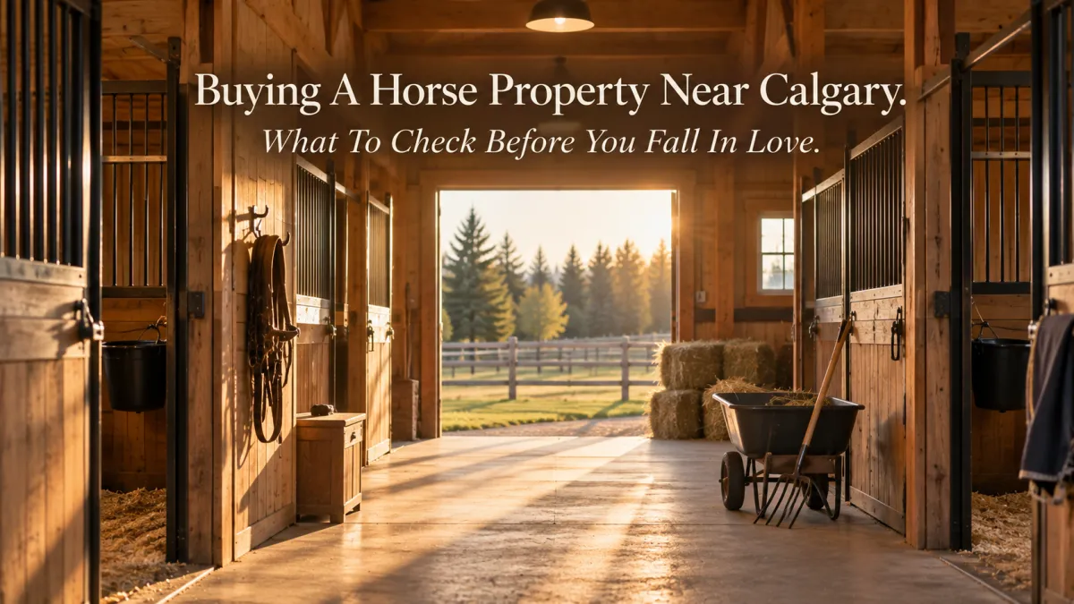 Buying a Horse Property Near Calgary: What to Check Before You Fall in Love