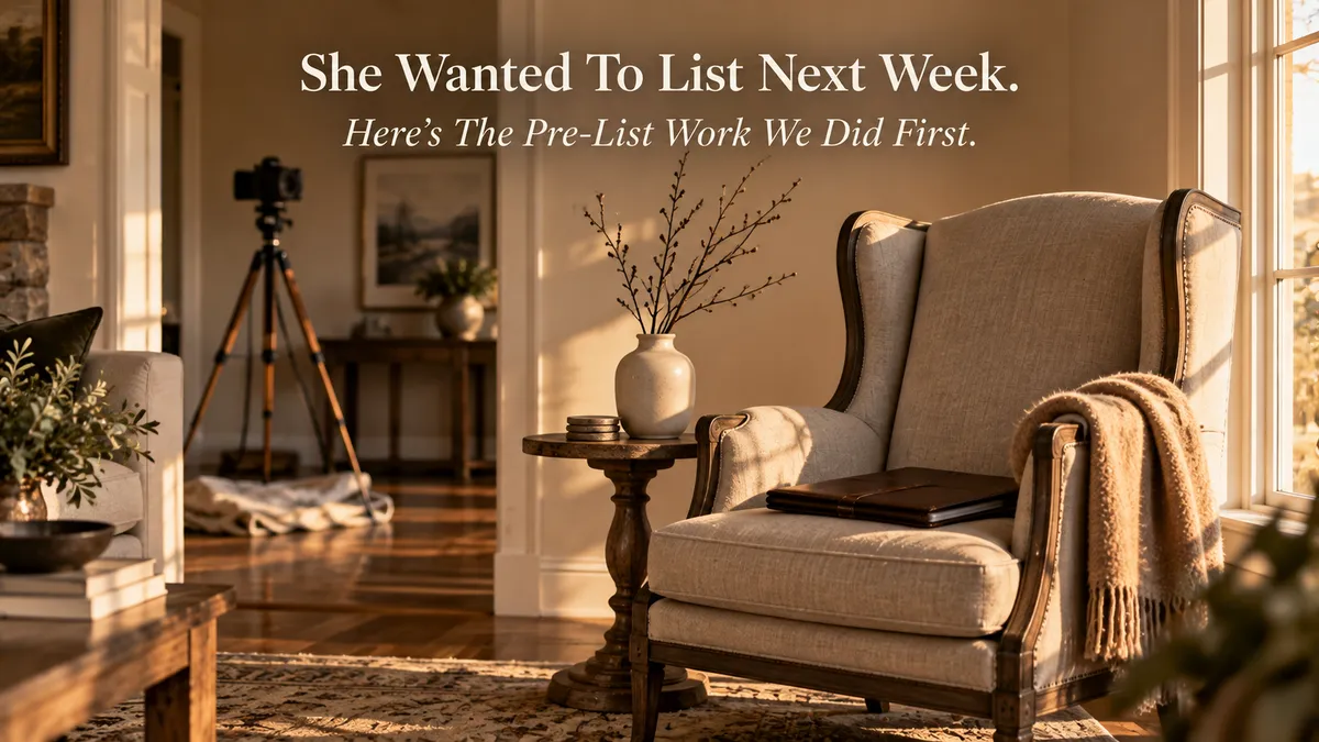 She Wanted to List Next Week. Here's the Pre-List Work We Did First