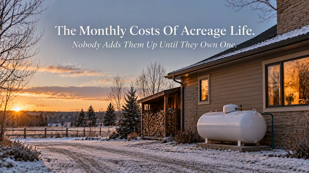 The Monthly Costs of Acreage Life Nobody Adds Up Until They Own One