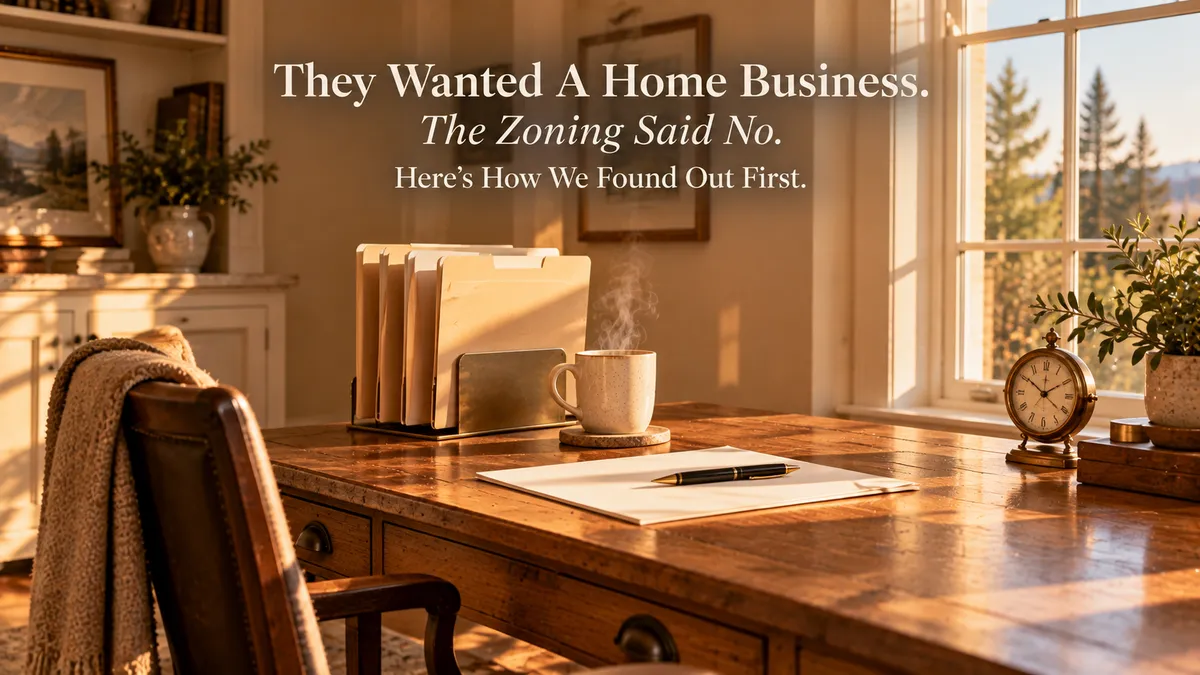 They Wanted a Home Business. The Zoning Said No. Here's How We Found Out First