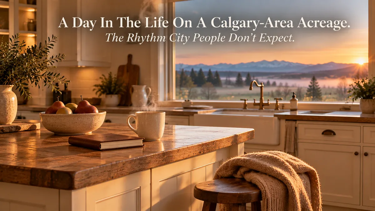 A Day in the Life on a Calgary-Area Acreage. The Rhythm City People Don't Expect