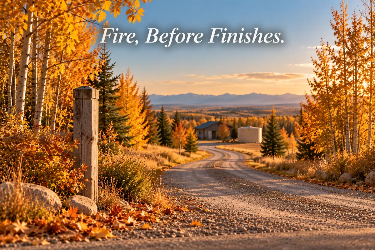 Buying an Acreage West of Calgary? Ask About Fire First