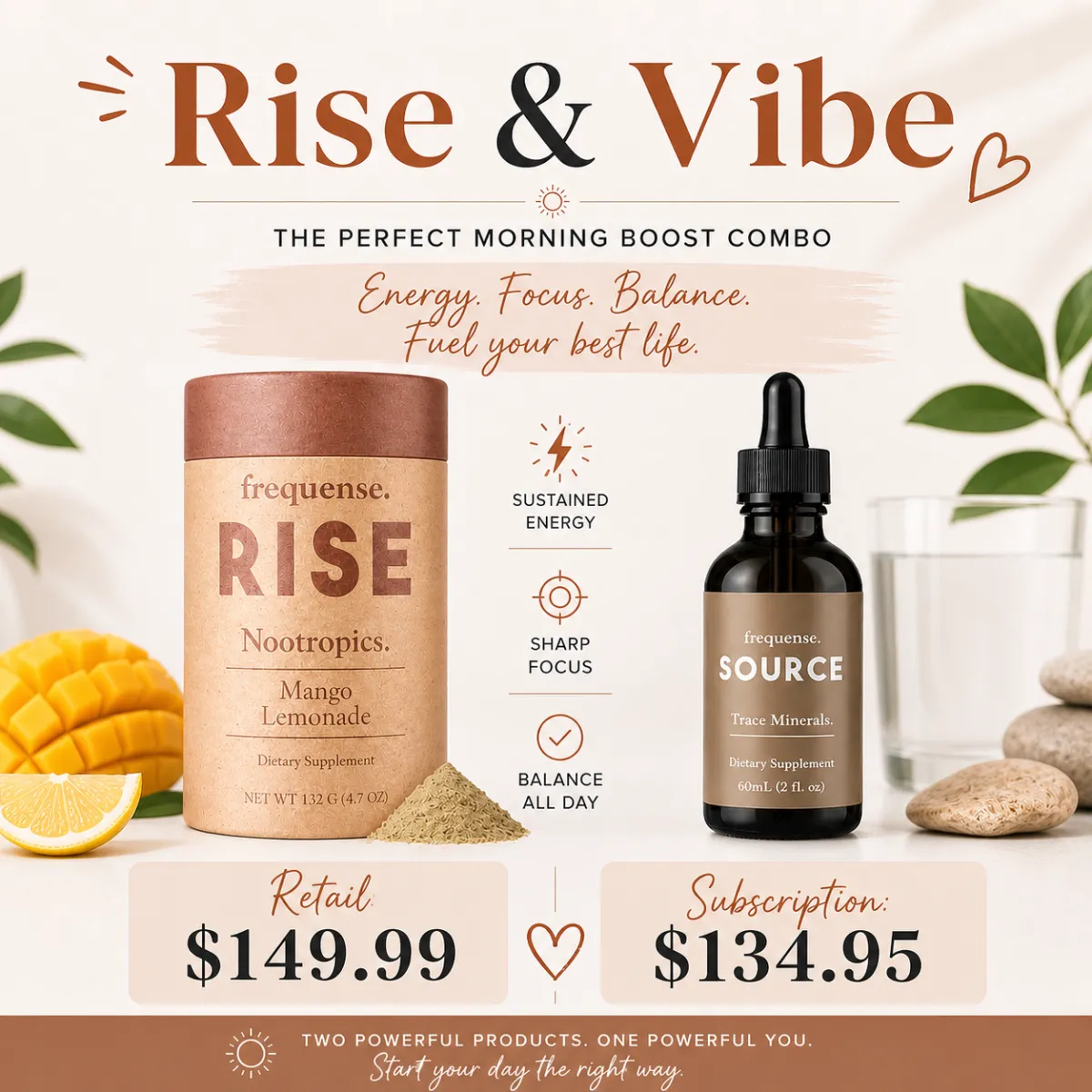Rise & Vibe The Perfect Morning Boost Combo