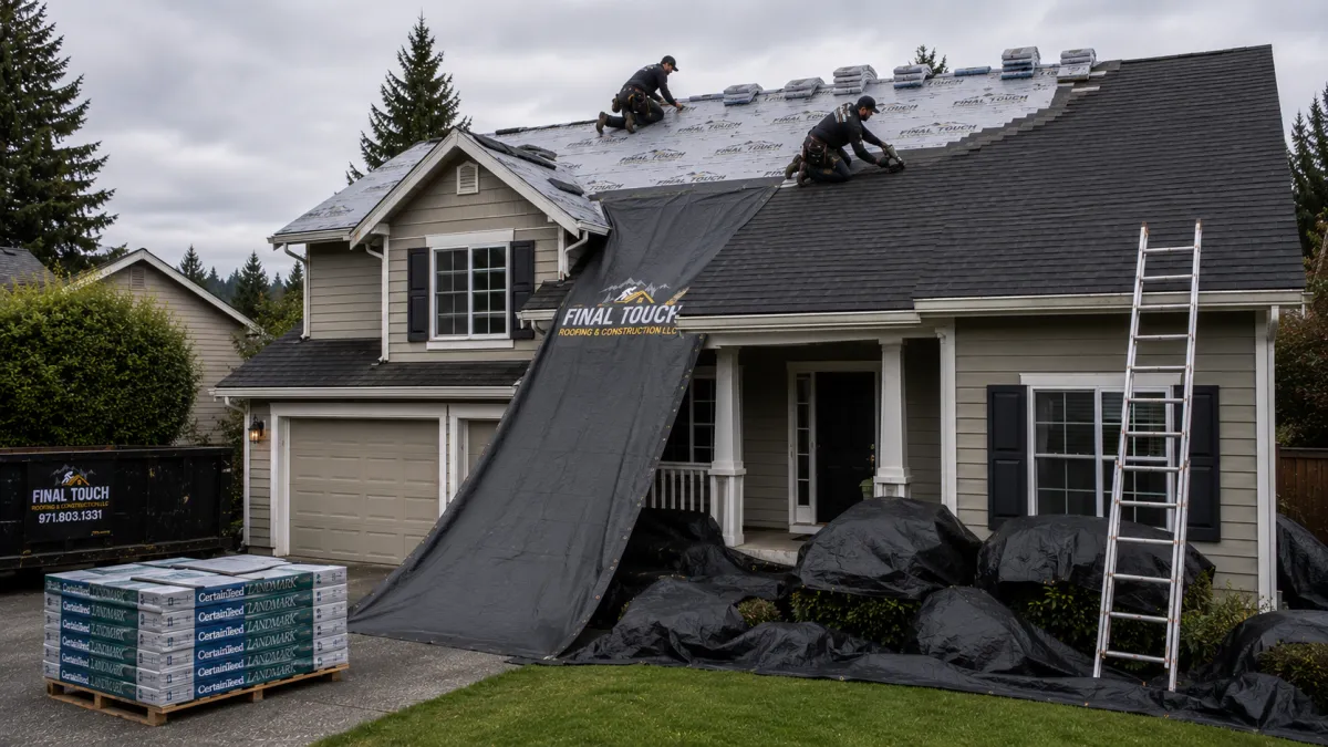Professional Installation roof replacement Northwest Oregon