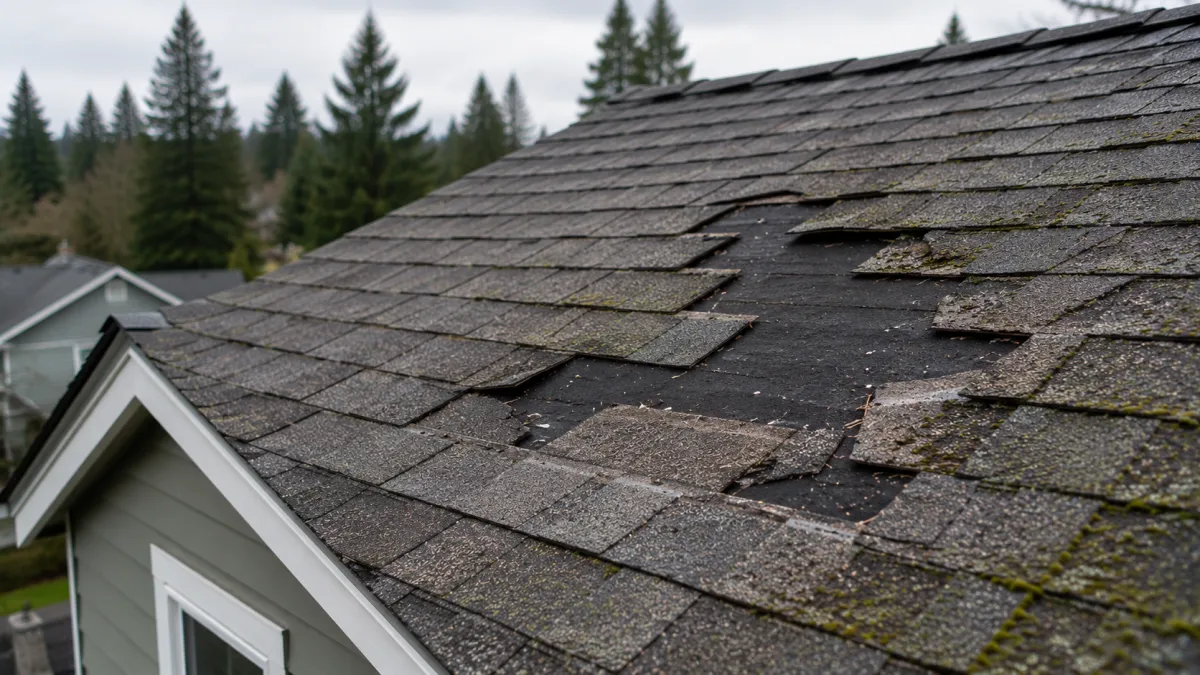 Roof Repair - Missing or Damaged Shingles - Northwest Oregon