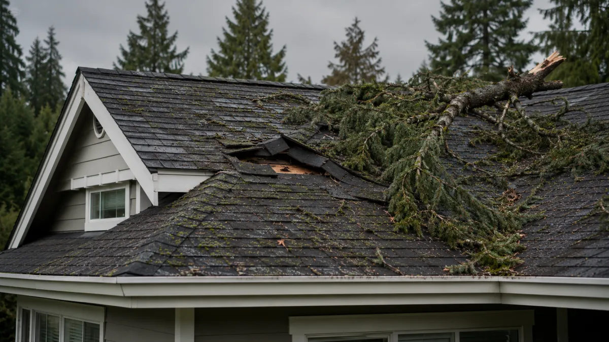 Roof Repair - Storm Damage - Northwest Oregon