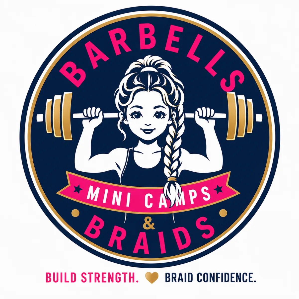 Barbells & Braids Mini Camps logo