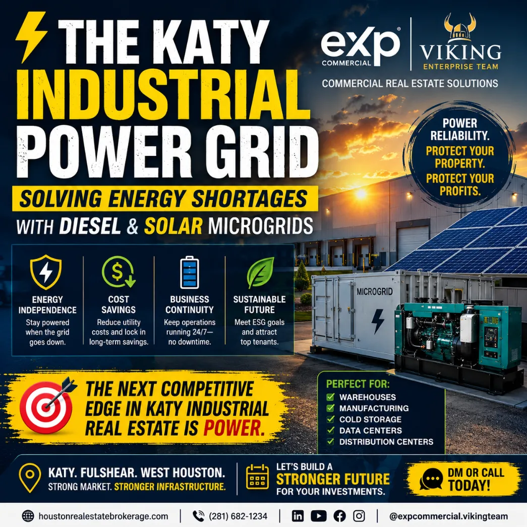 ⚡ The Katy Industrial Power Grid Crisis: How Diesel & Solar Microgrids Are Saving Industrial Real Estate 🔋