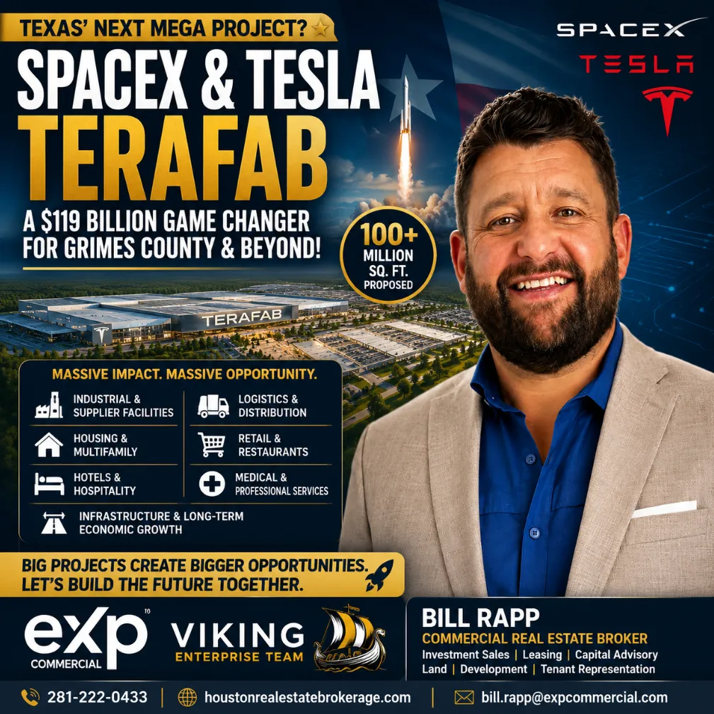 🏭 Texas' Next Industrial Revolution? Inside the SpaceX-Tesla Terafab and the Grimes County CRE Opportunity 🚀