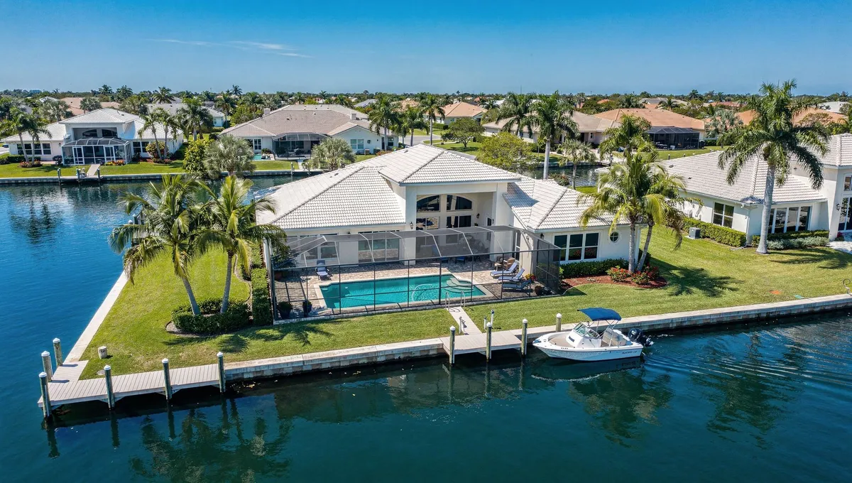 Canal homes in Cape Coral, Florida