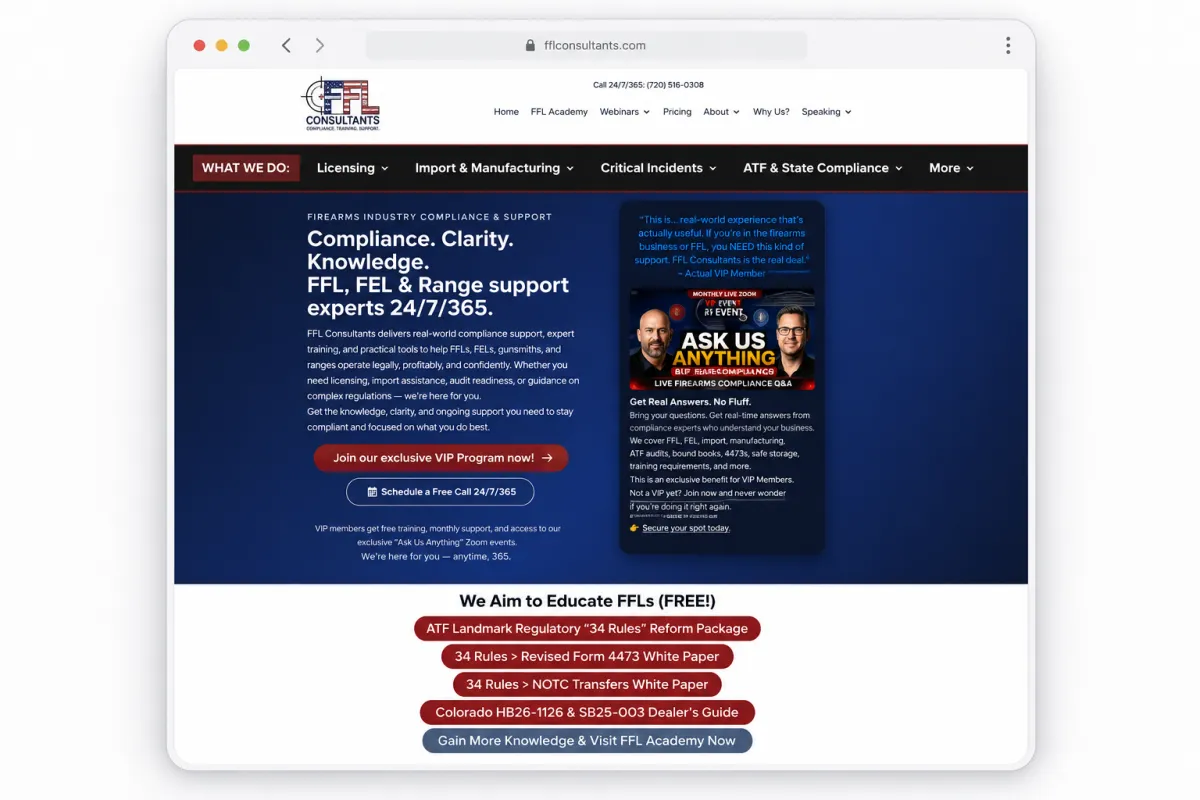 Website Rescue example featuring a modern redesign focused on improved clarity, performance, and user experience.