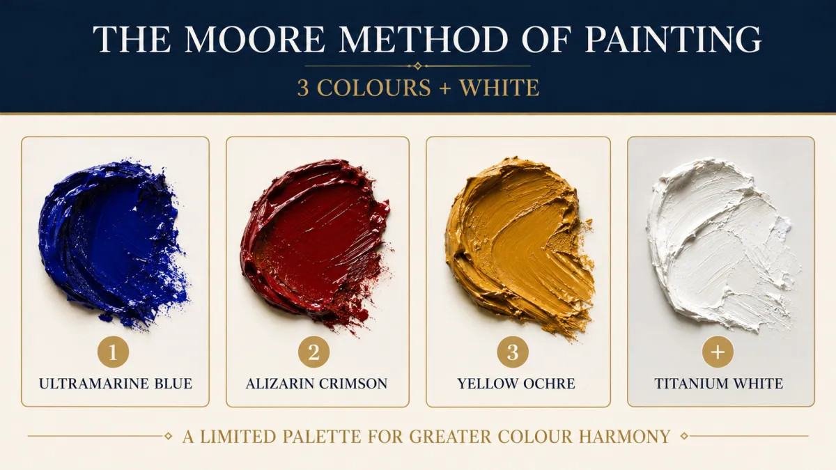 3 Colours Of The Moore Method of Painting