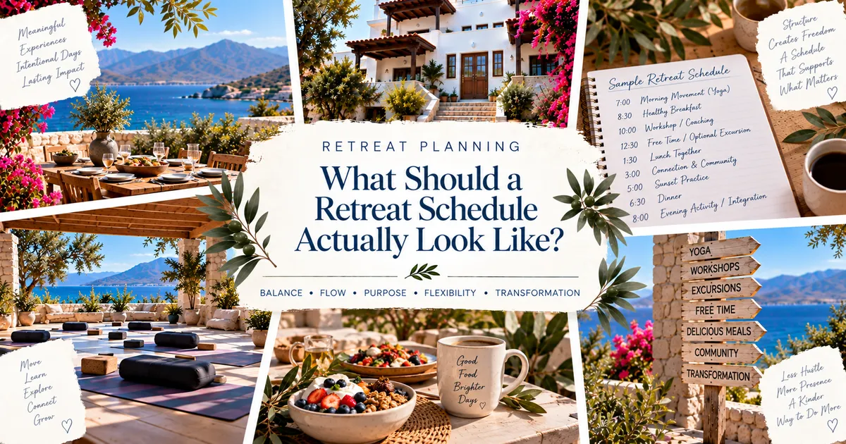 What Should a Retreat Schedule Actually Look Like?