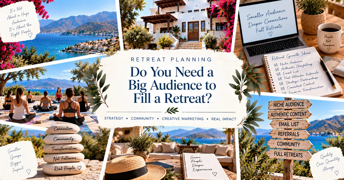 Do You Need a Big Audience to Fill a Retreat?