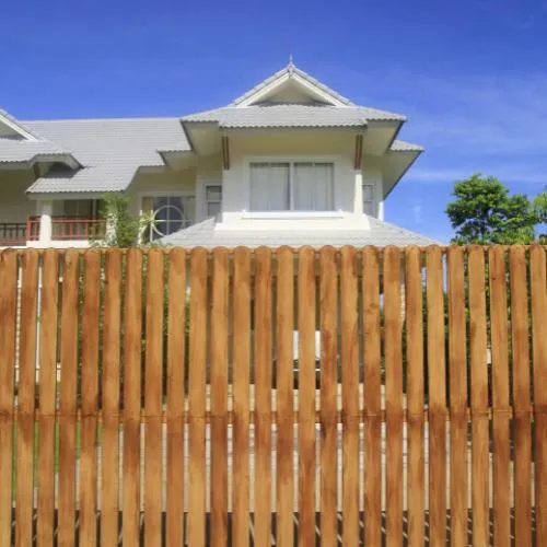 Wood fence