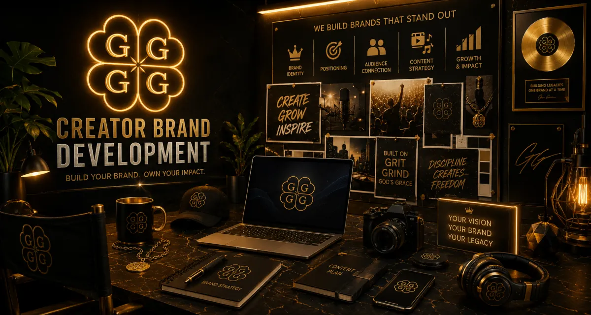 Digital design elements on a purple background