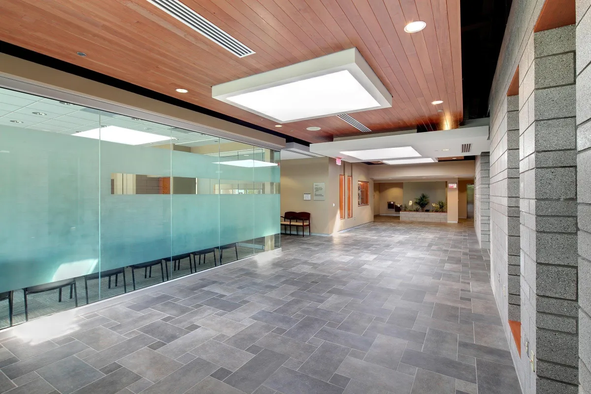 ATEX Services civic and government facility design with modern interior architecture for libraries, city halls, and public buildings in Texas and Colorado