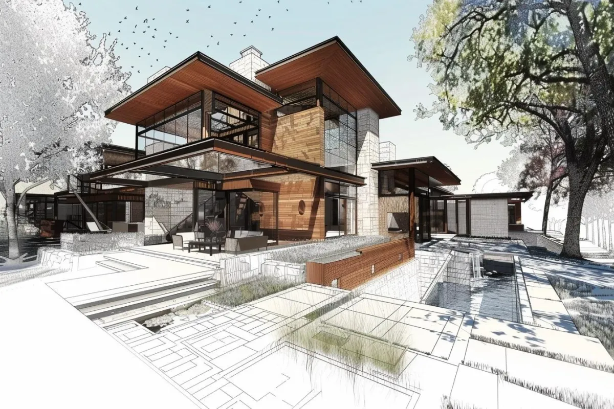 ATEX Services architectural rendering and 3D visualization project creating realistic models to support design and construction planning in Texas and Colorado