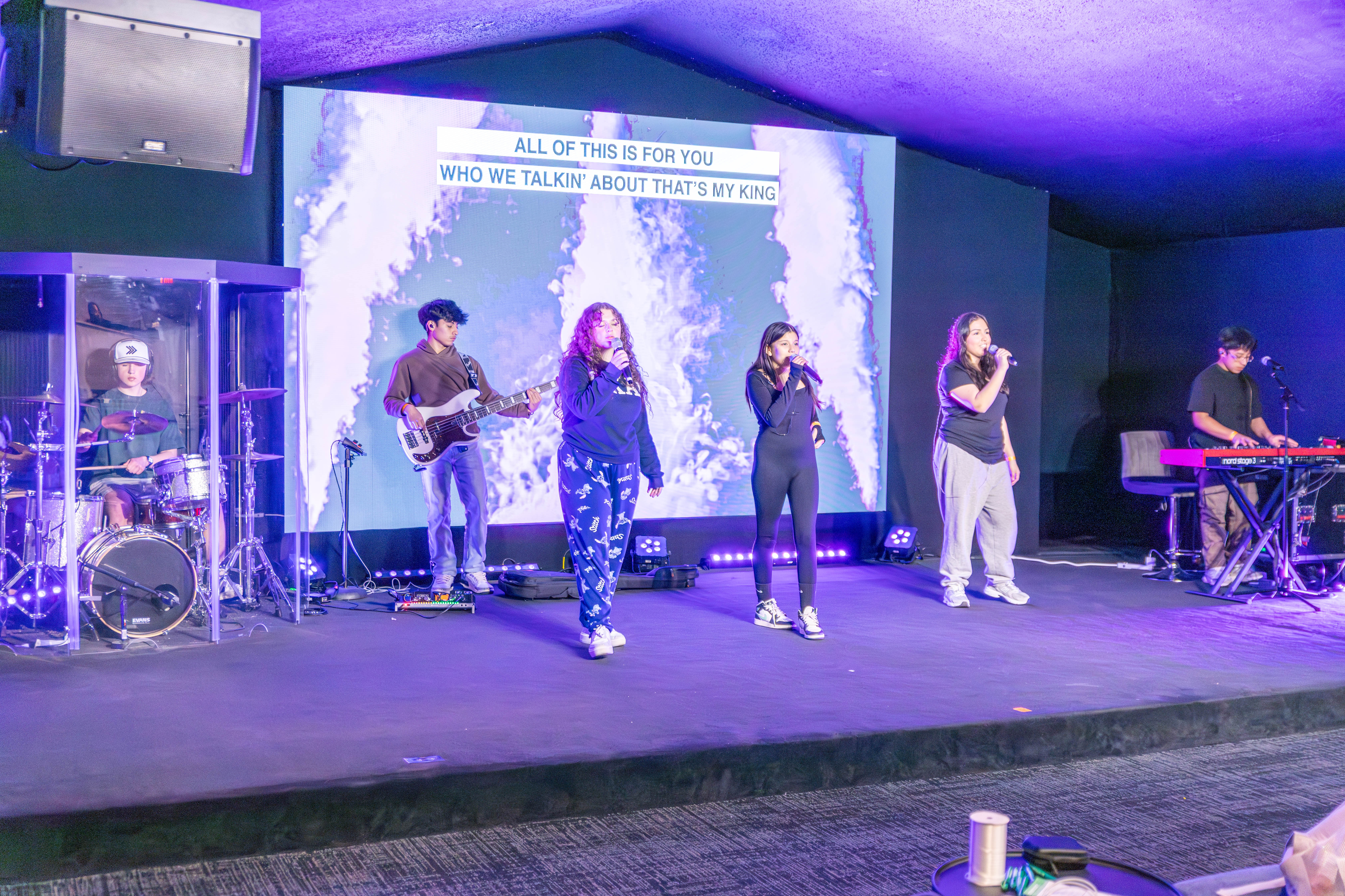 Youth talking with each other