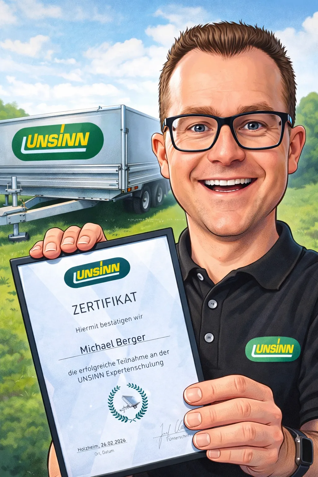 Michael Berger, Inhaber M. Berger Anhänger & Camping Shop Fürstenfeldbruck