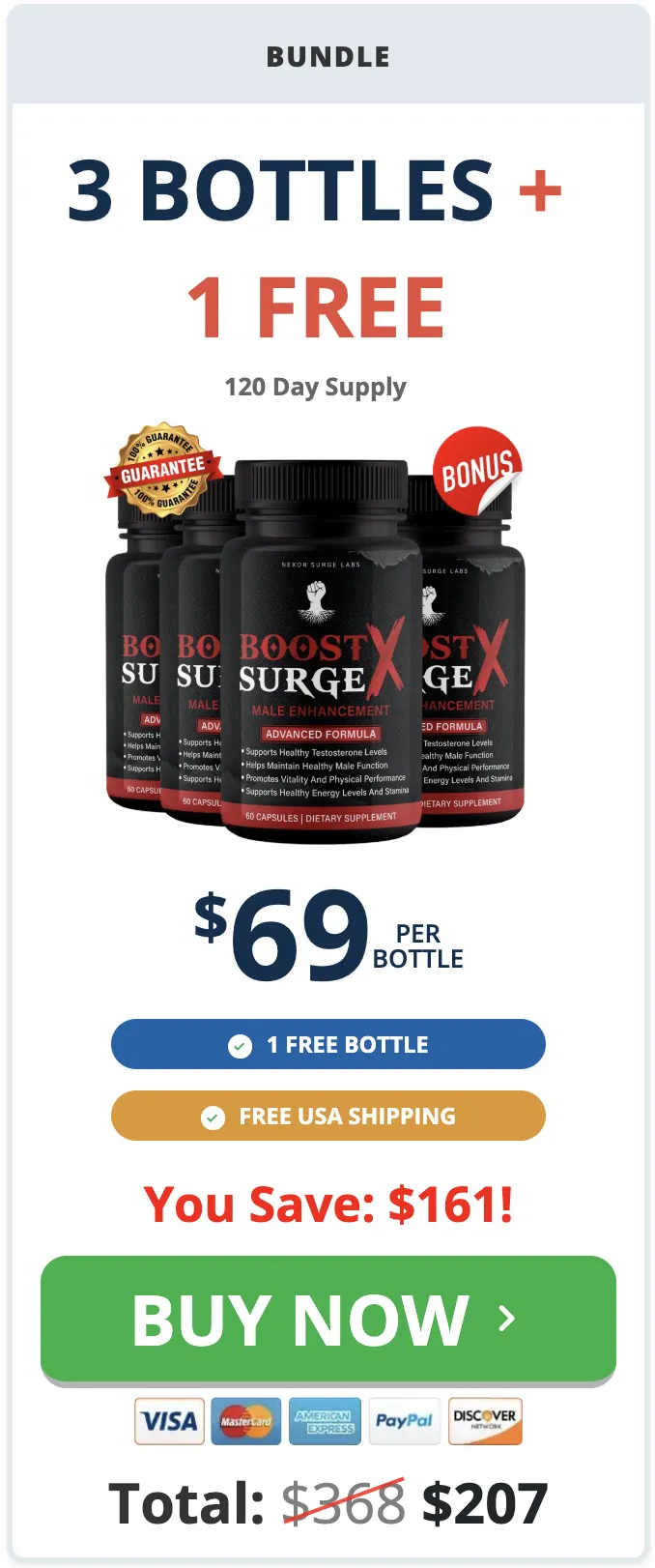 boost surge x buy now 3 bottles