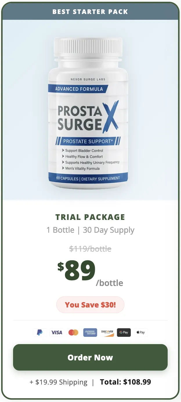 prosta surge x buy now 1 bottle