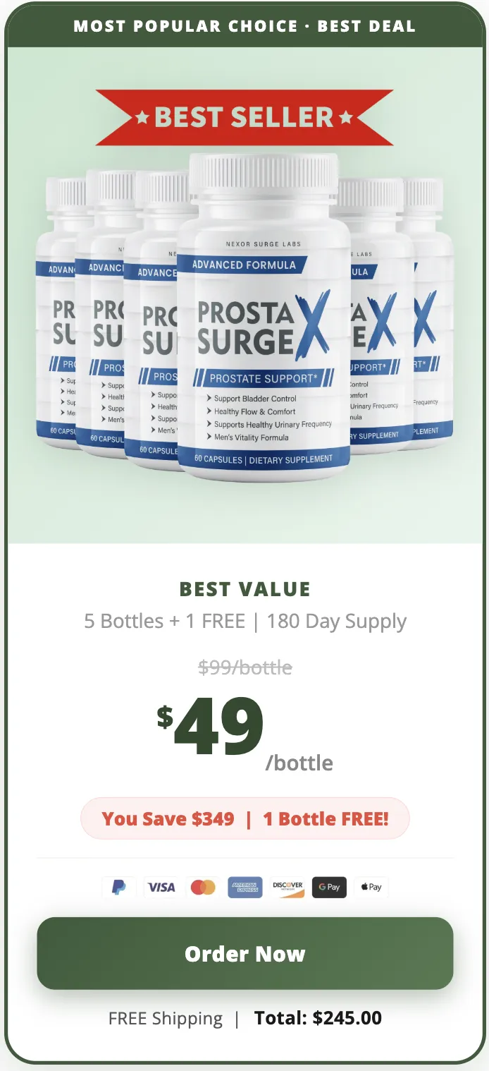 prosta surge x buy now 6 bottles