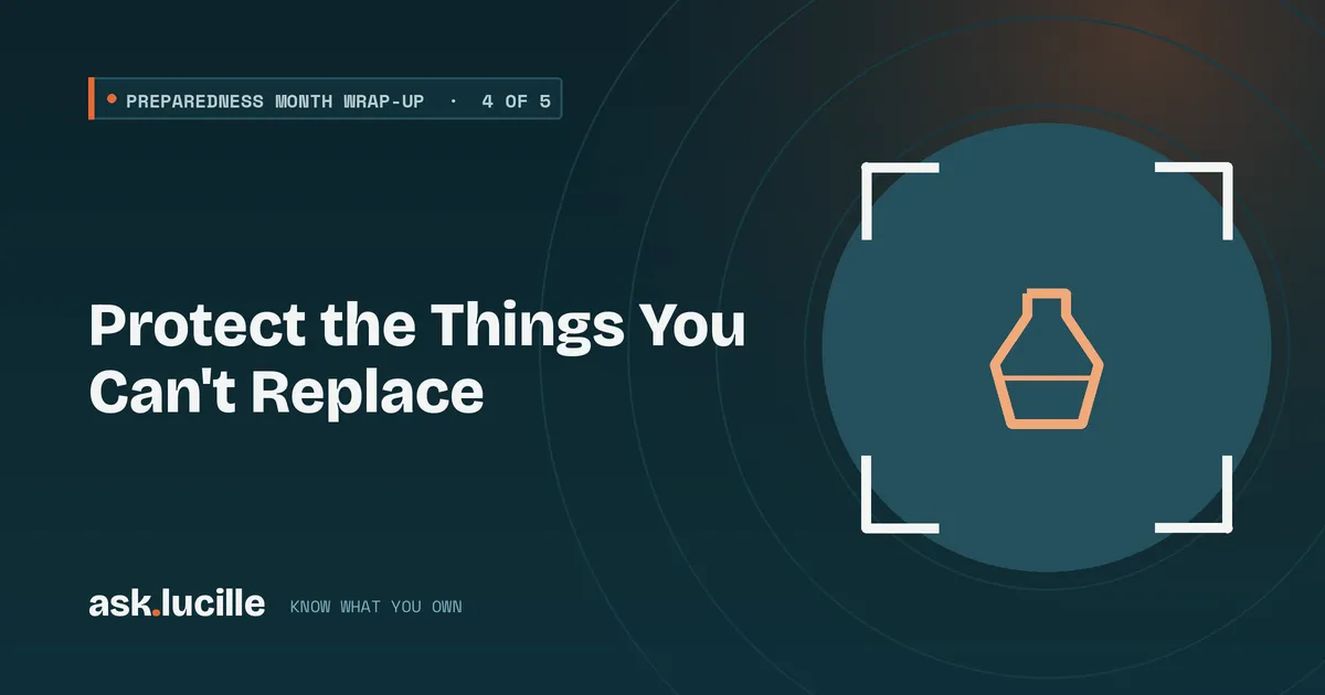 Protect the Things You Can't Replace