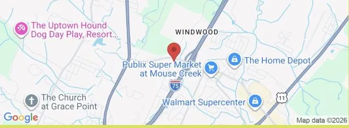 Map showing the location of Solély on Paul Huff Parkway