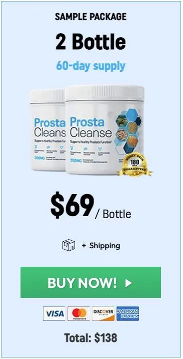 ProstaCleanse Order 3 Bottle