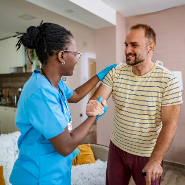 provider interacting with a patient