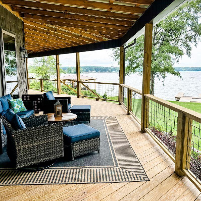 Eagles Nest - Alabama Lake House Vacation Rental Porch