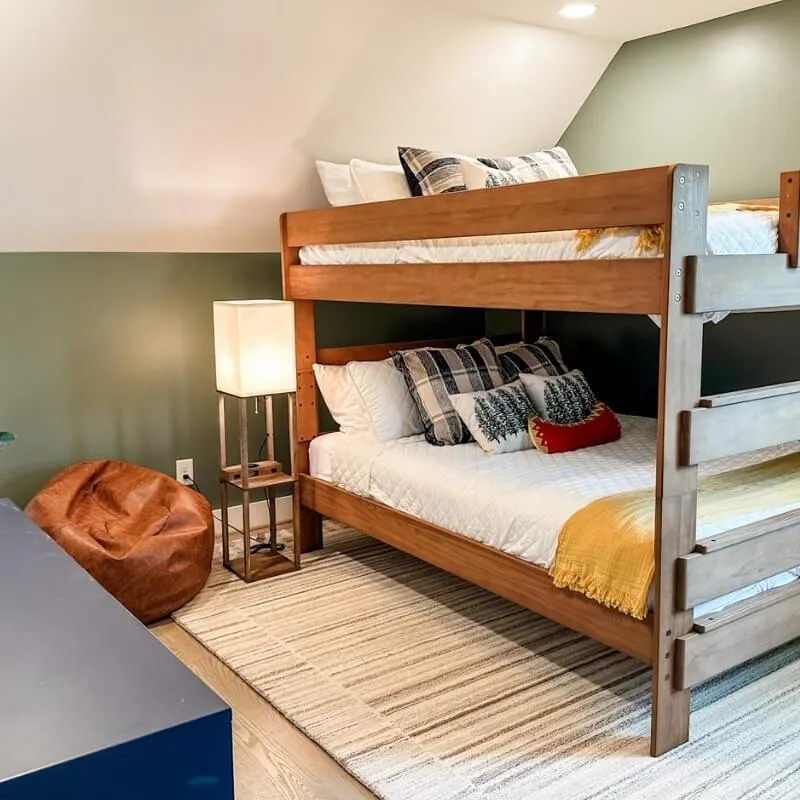queen-over-queen bunk beds Mallards Nest - family staycation Shelby county, AL