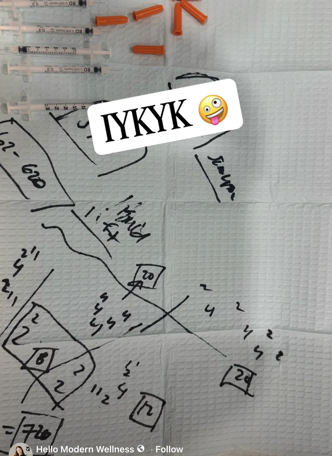 Syringes and facial injection mapping notes on a med spa treatment tray, illustrating aesthetic treatment planning and supporting a blog about AI in aesthetics, injectables, and personalized care.