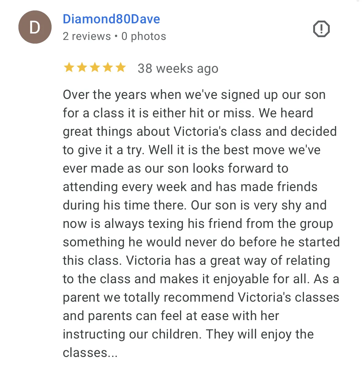Parent review from father of adult participant describing how the Friendship Confidence™ Program improved his son’s social skills, independence, and friendships.
