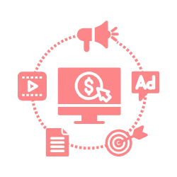 Icon for funnel builders in the Simple Business School™, creating sales funnels to optimize customer journeys and increase revenue