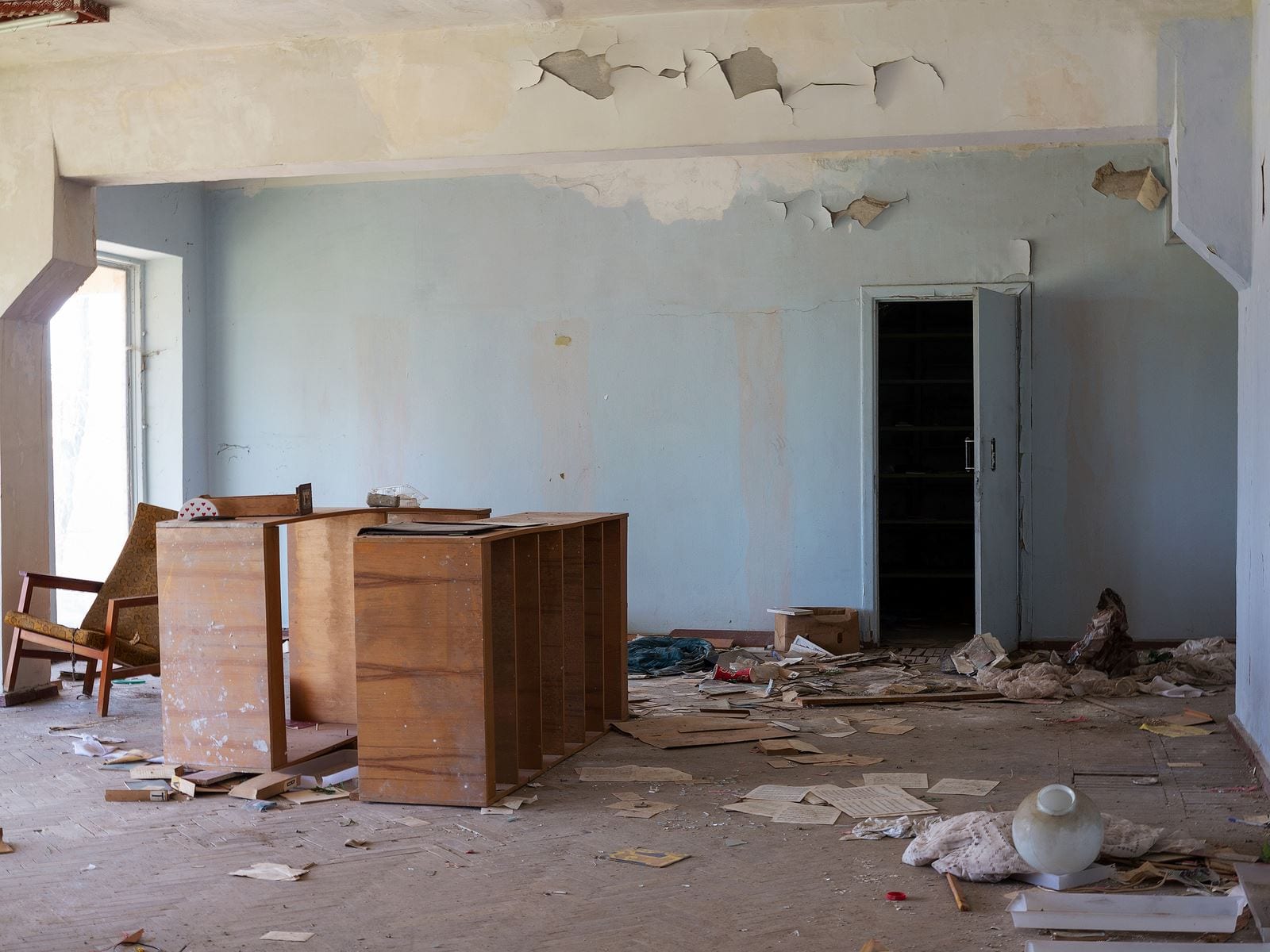 Vacant house that is getting worse with time.