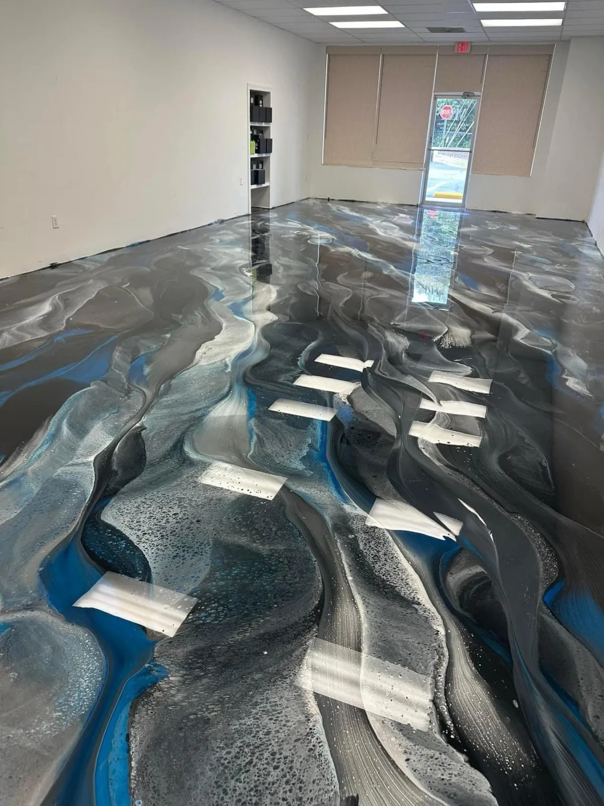 Metallic Epoxy Installation