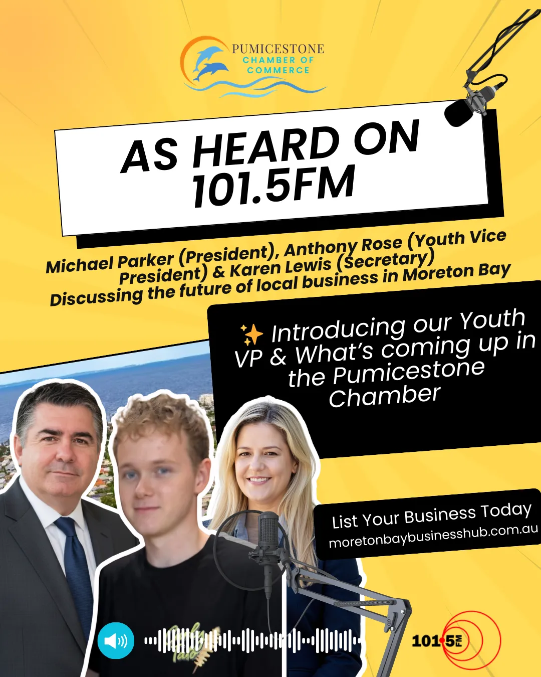 101.5FM Segment on The Pumicestone Chamber of Commerce