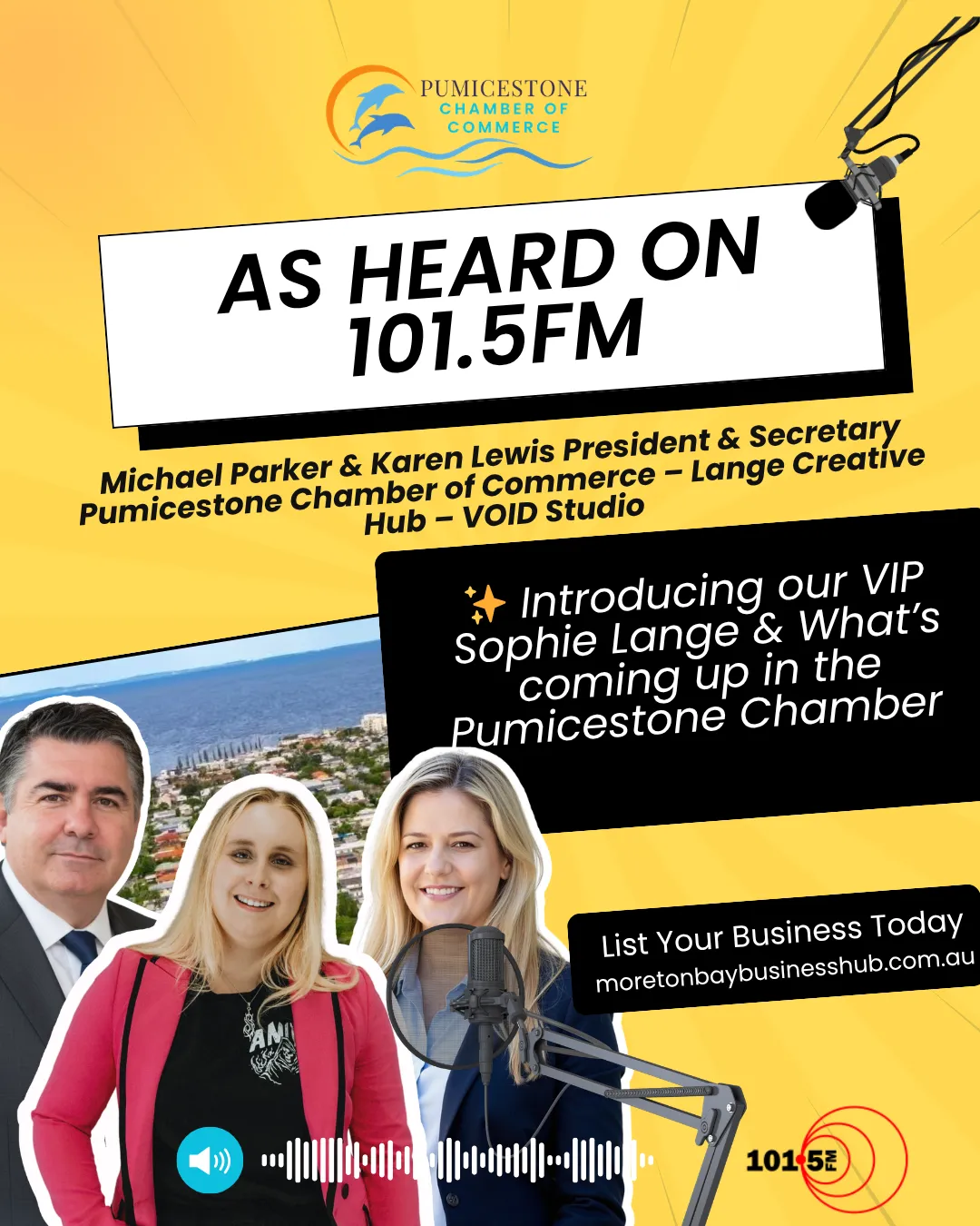 101.5FM Segment on The Pumicestone Chamber of Commerce