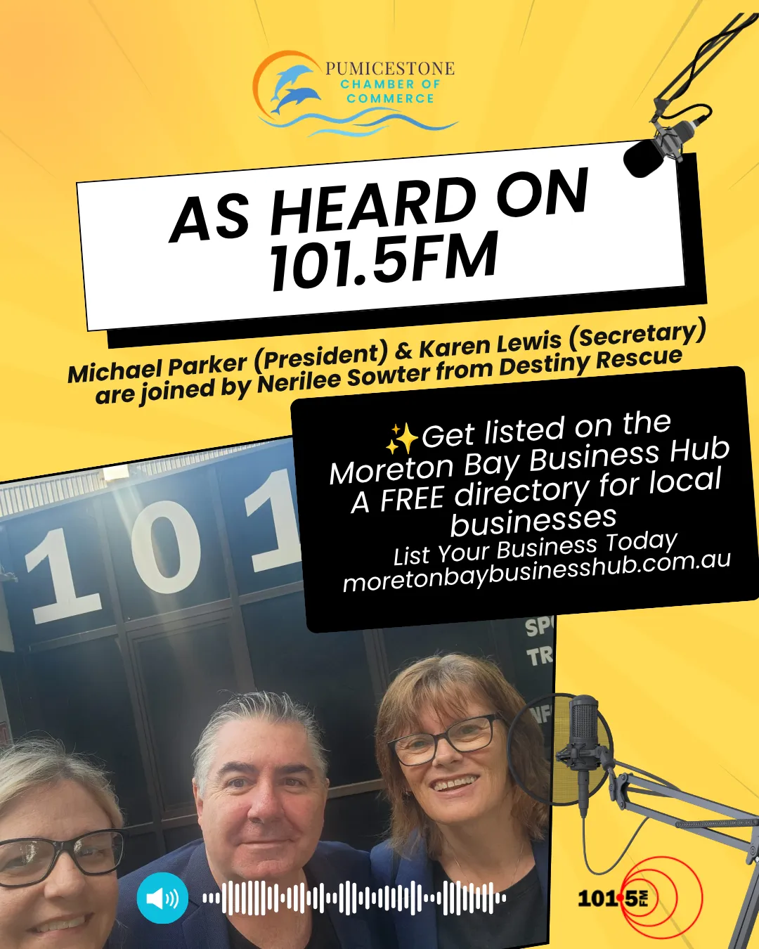 101.5FM Segment on The Pumicestone Chamber of Commerce