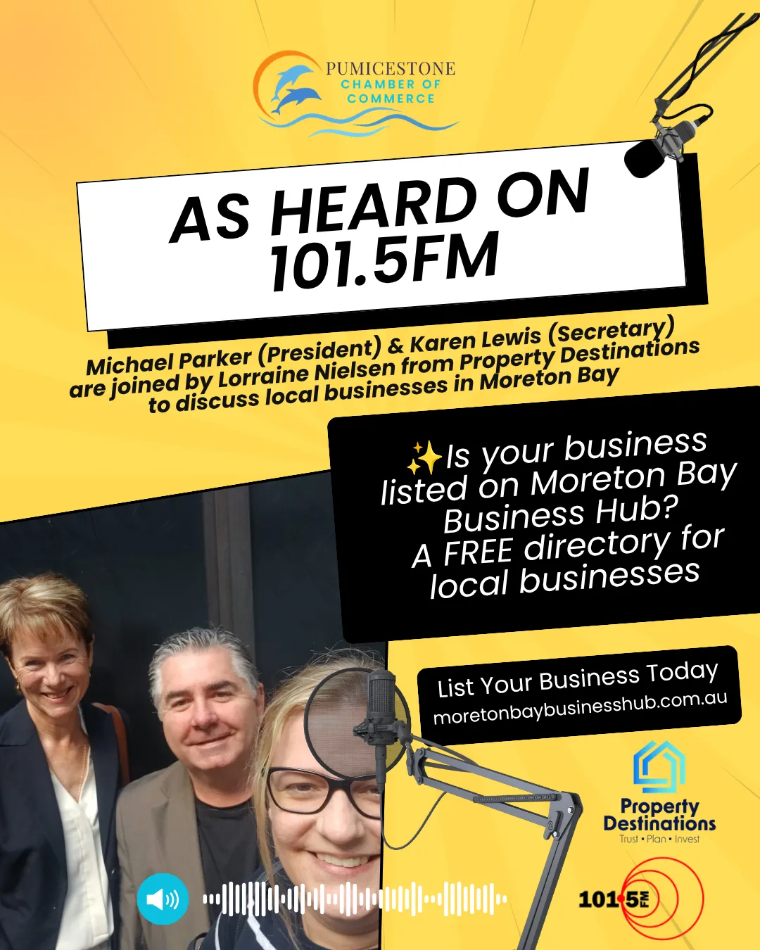 101.5FM Segment on The Pumicestone Chamber of Commerce