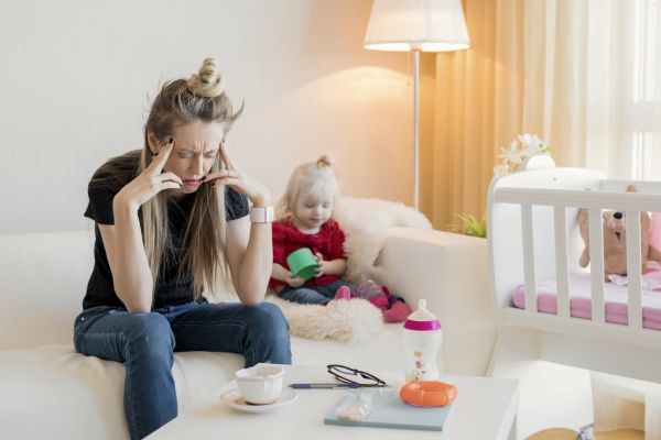 Tired Mom after baby loss