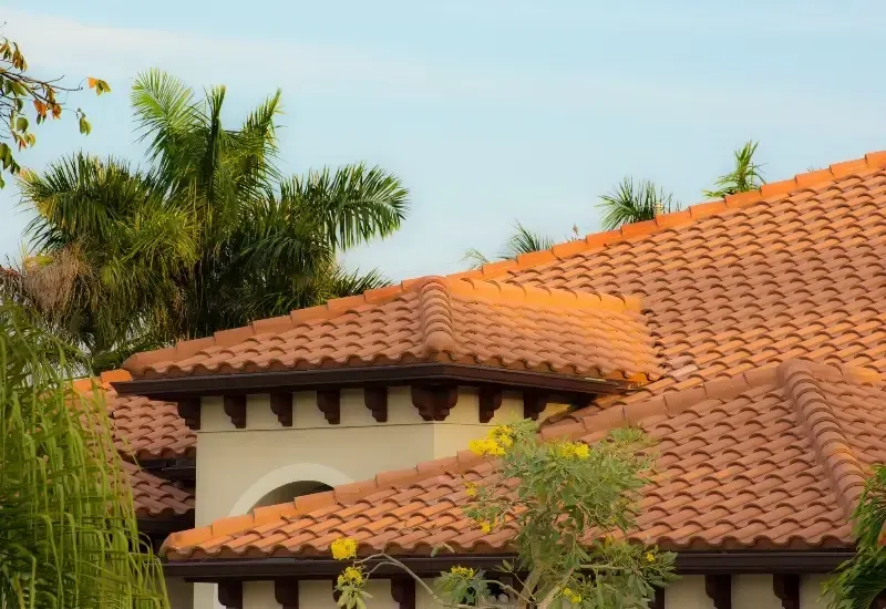 Florida clay tile roof