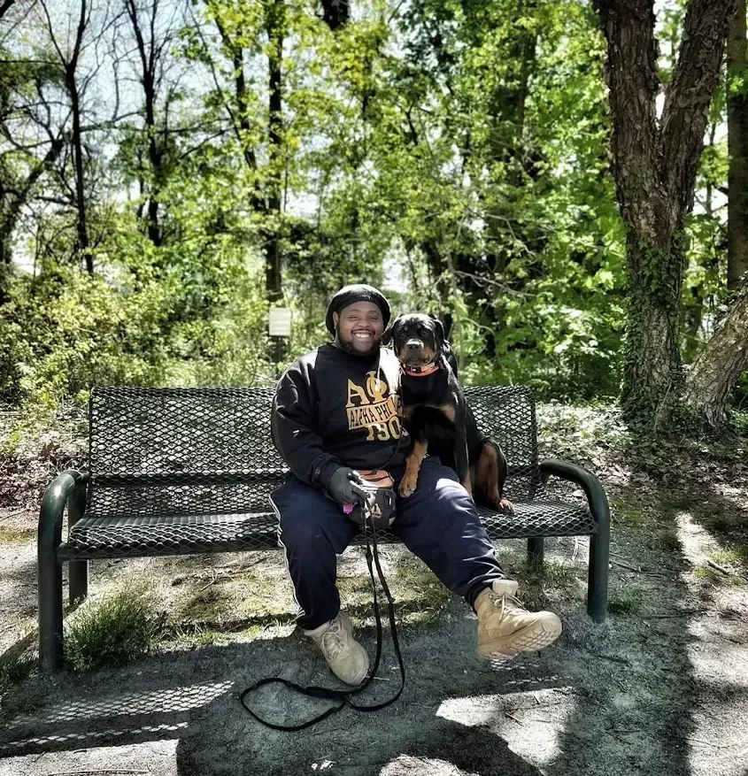 black and white boxer