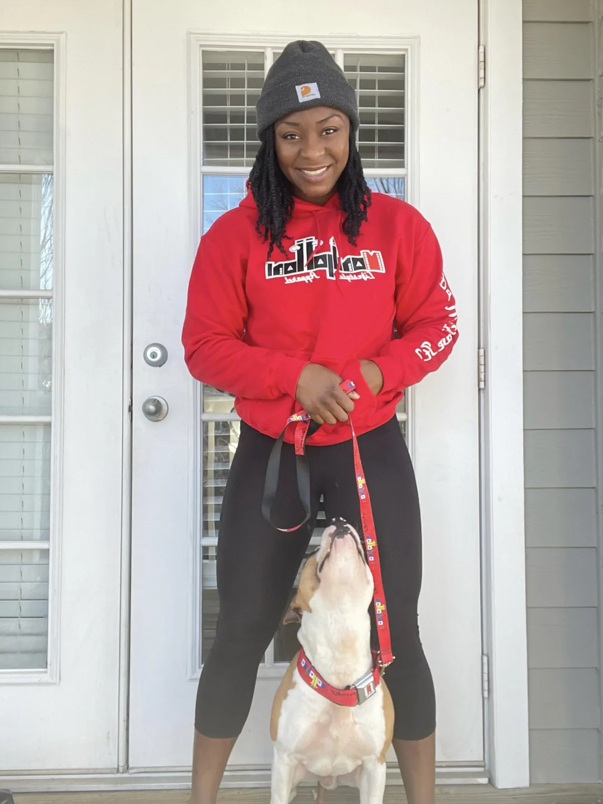 Boxer in black and white