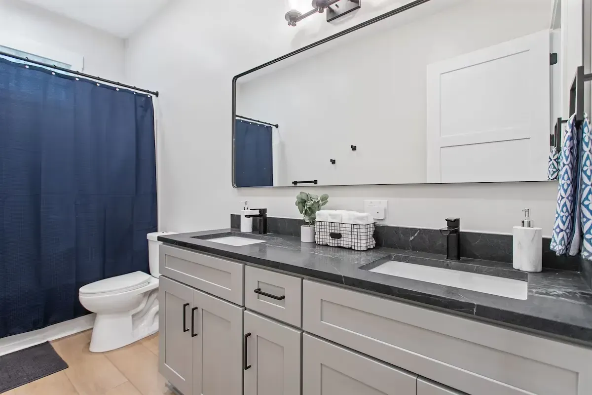 modern bathroom remodel in grand rapids