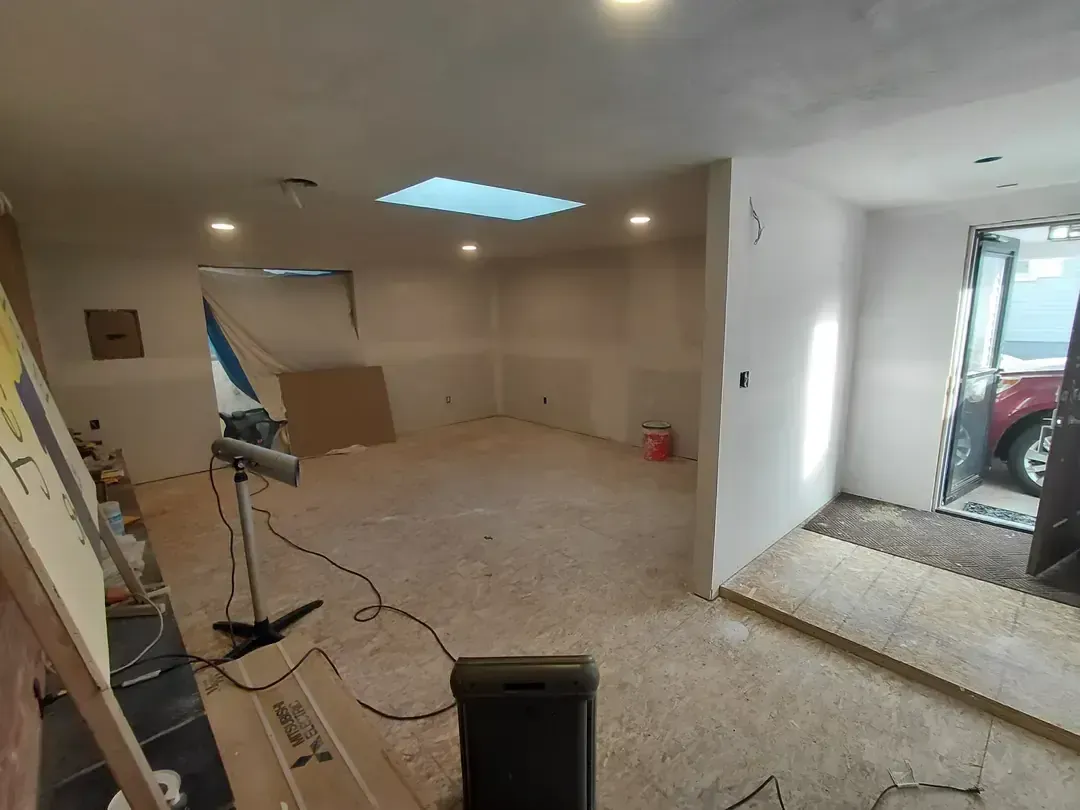 remodel entryway living room
