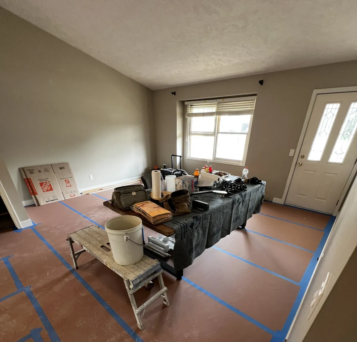 interior remodel mid-process